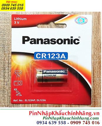 Panasonic CR123AW; Pin Panasonic CR123AW CR17345 PhotoLithium 3V  /MẪU MỚI